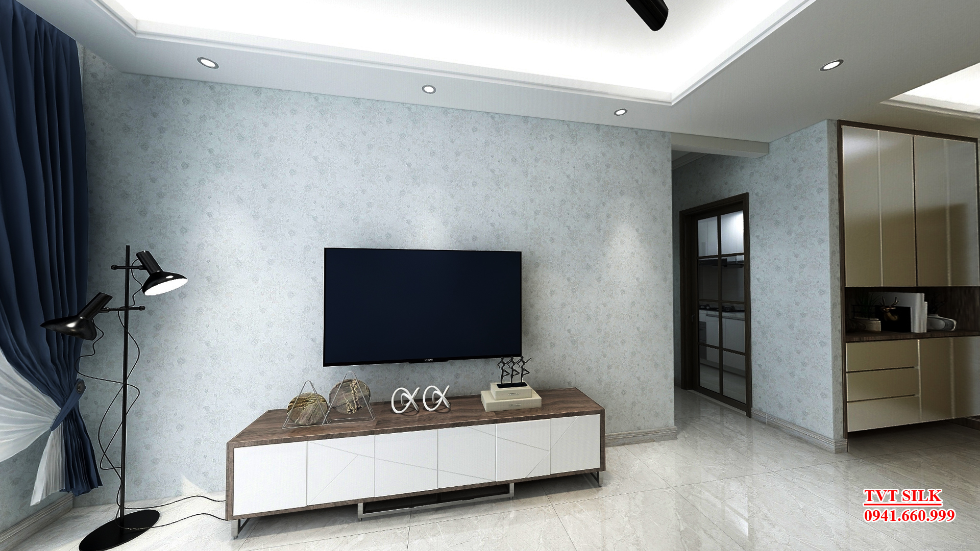 Vải dán tường Hoa Văn Hiện Đại S1-3