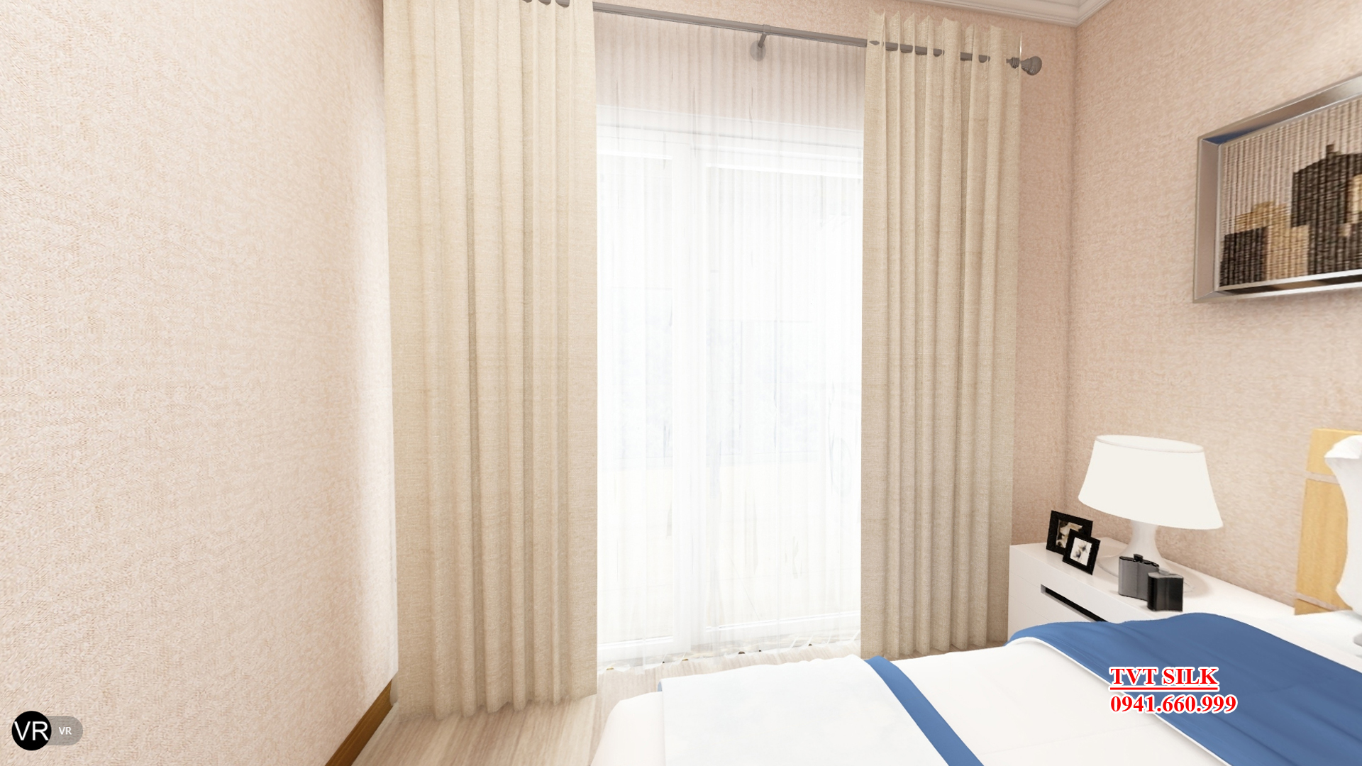 Vải dán tường Họa Tiết Thêu Chìm- TC7